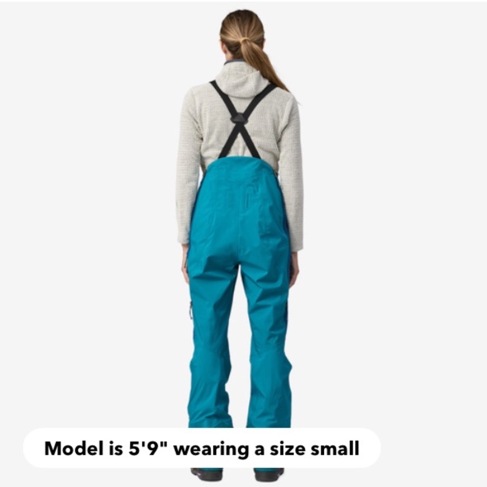 COPY - Patagonia Women's Untracked Bibs Med Yellow - Picture 4 of 9